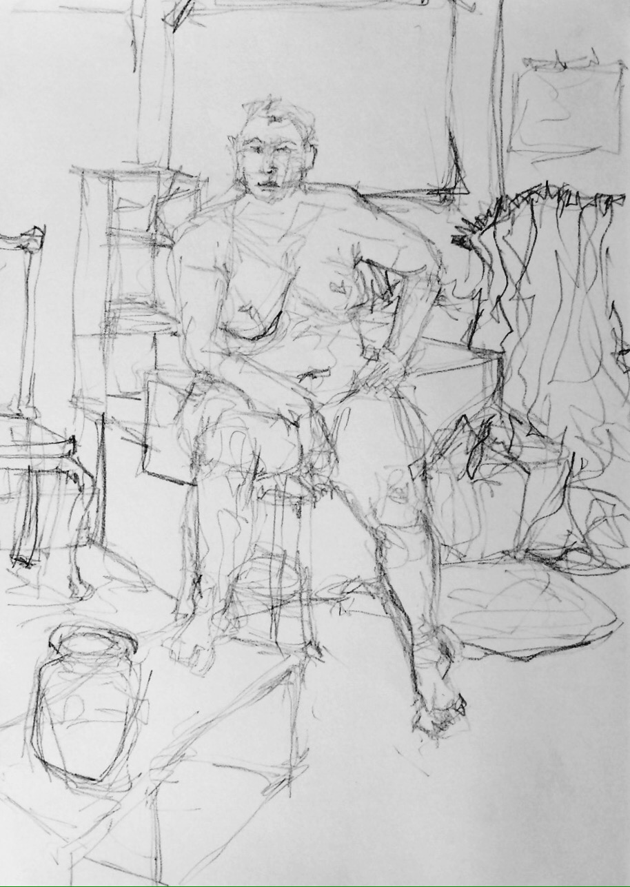Marie in environment: life drawing&nbsp;workshop
