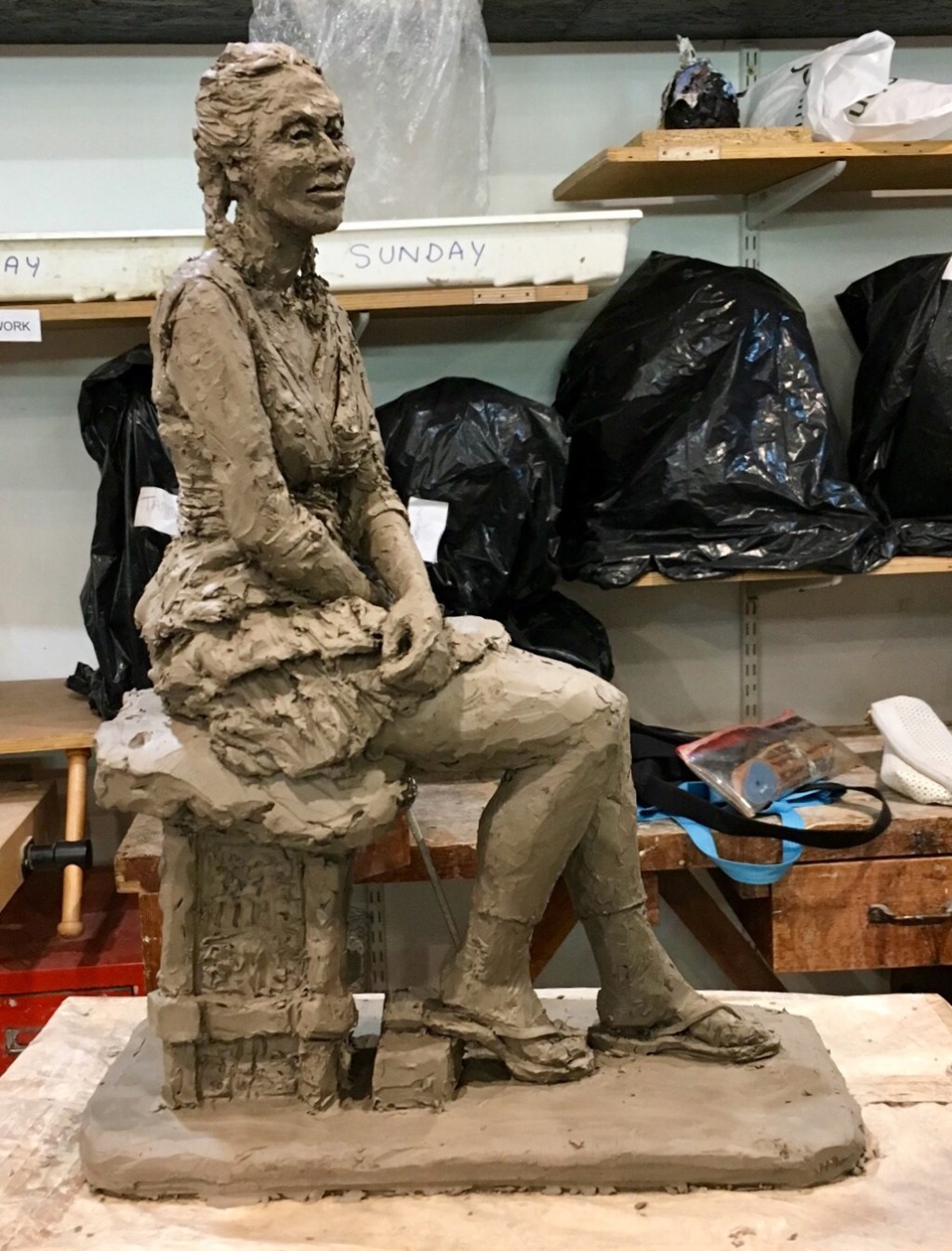 Making a small clothed figure of Tanja wearing a&nbsp;dress