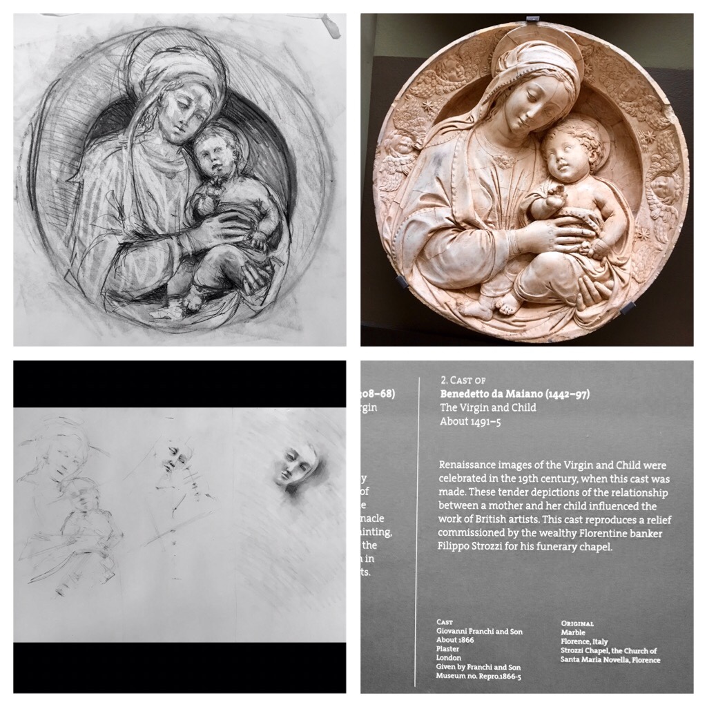 Relief sculpture cast study at the&nbsp;V&A