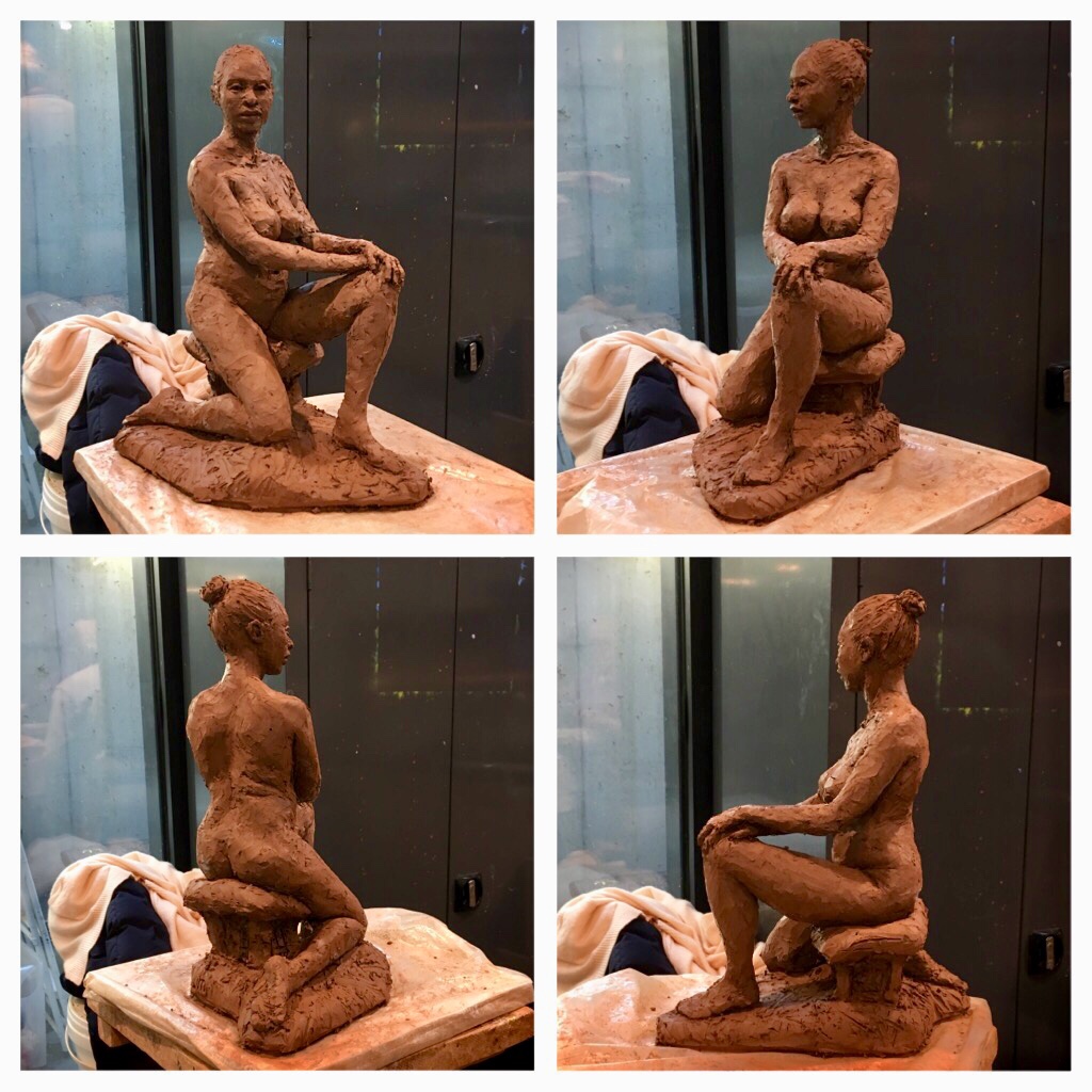 Making a small figure sculpture of&nbsp;Vanessa