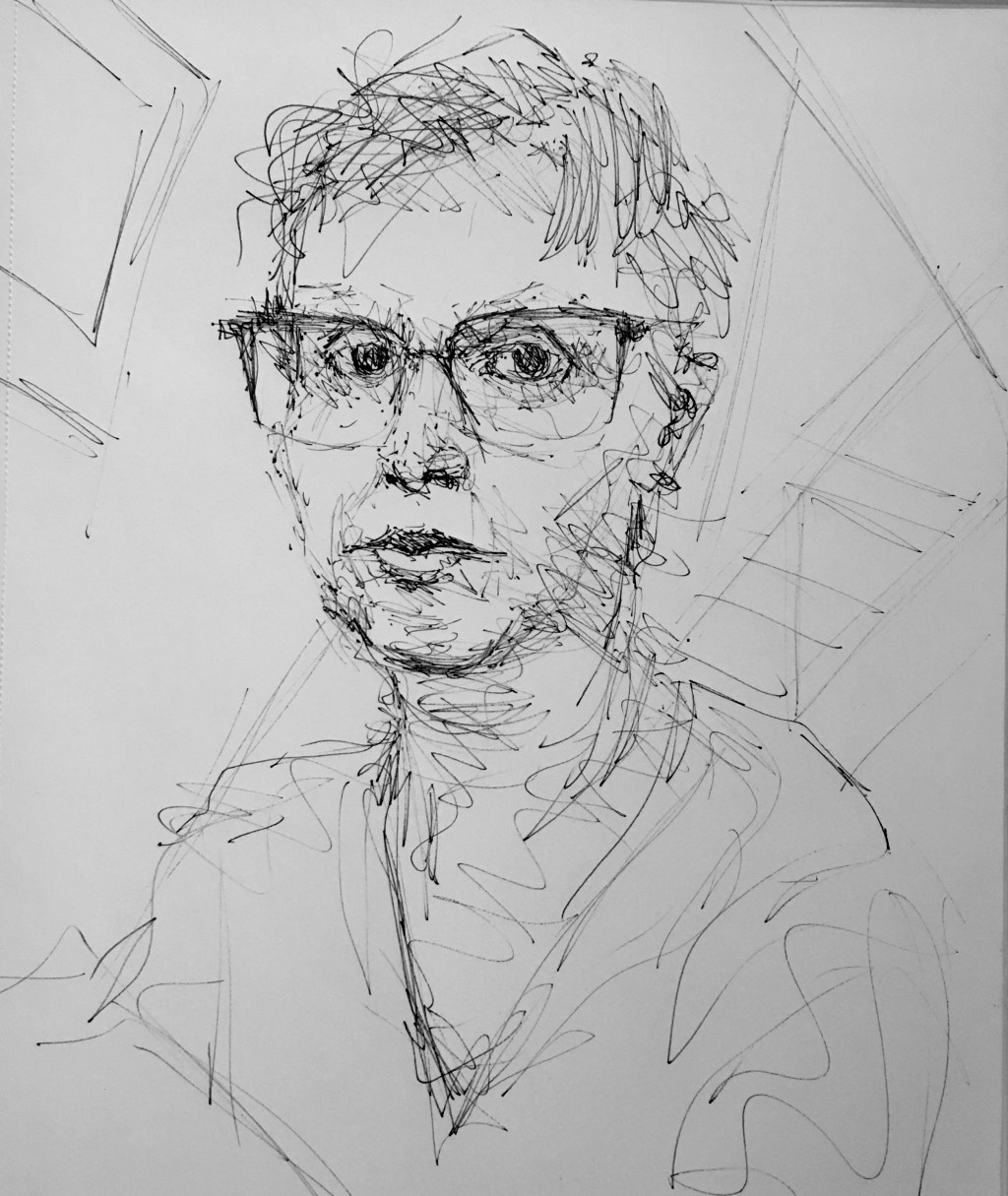 Self portrait sketch